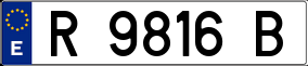 Trailer License Plate